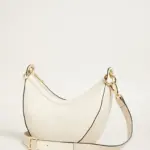Halbmondförmige Ledertasche